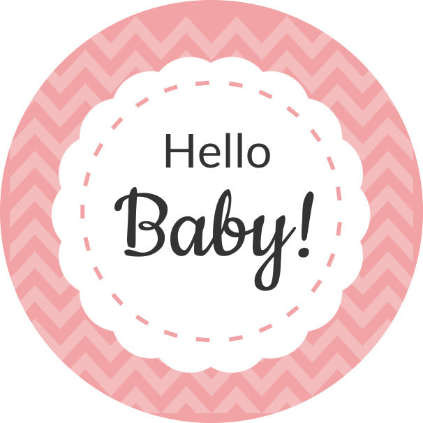 Baby Boy and Baby Girl Shower Stickers